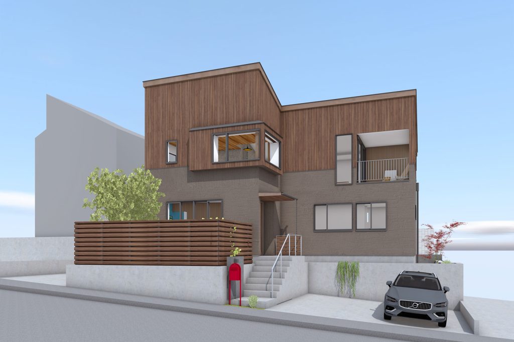 緑園都市に誕生する分譲モデルハウスの完成予想図 KIBARI