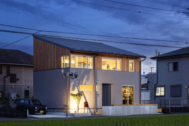 神奈川県開成町延沢／土地仲介・新築注文住宅「水平窓のある家」